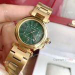 2022 New Copy Cartier Pasha Middle East Limited Edition All Gold Olive Green Dial Watch